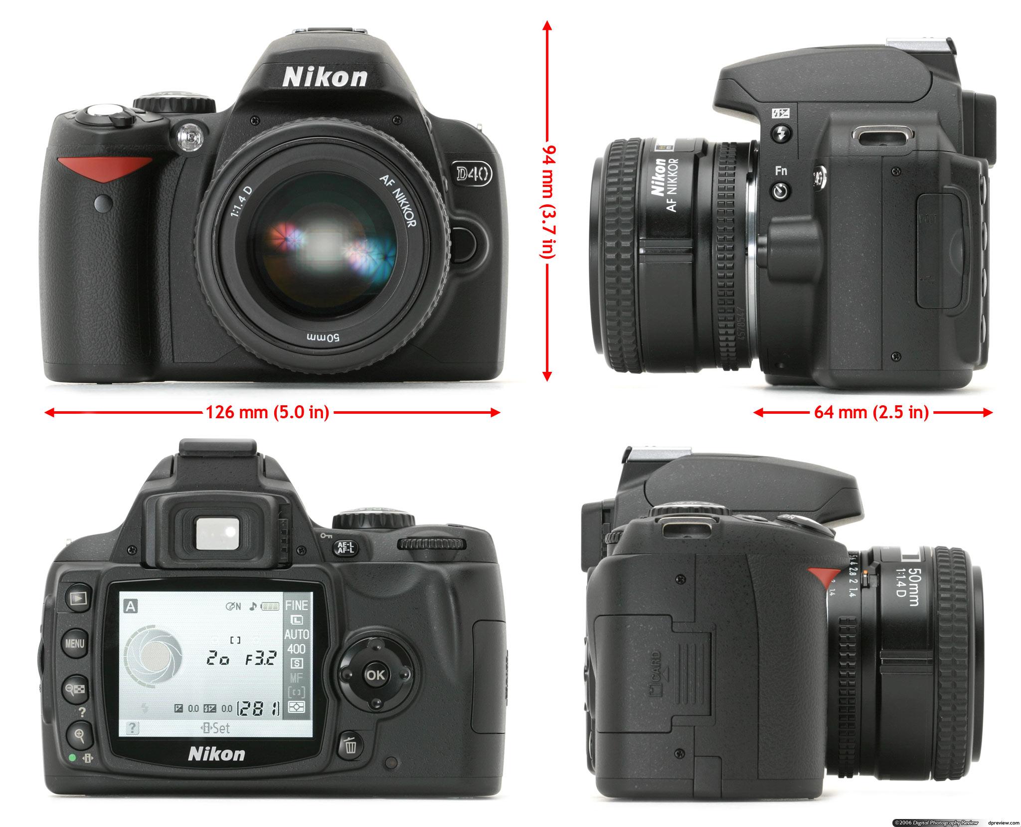 Reflex entry level: Canon eos 400D VS eos 350D VS Nikon D40 ...